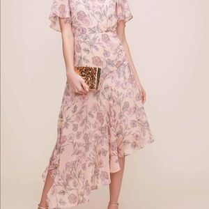 NWT ASTR The Label Flutter Sleeve Floral Maxi